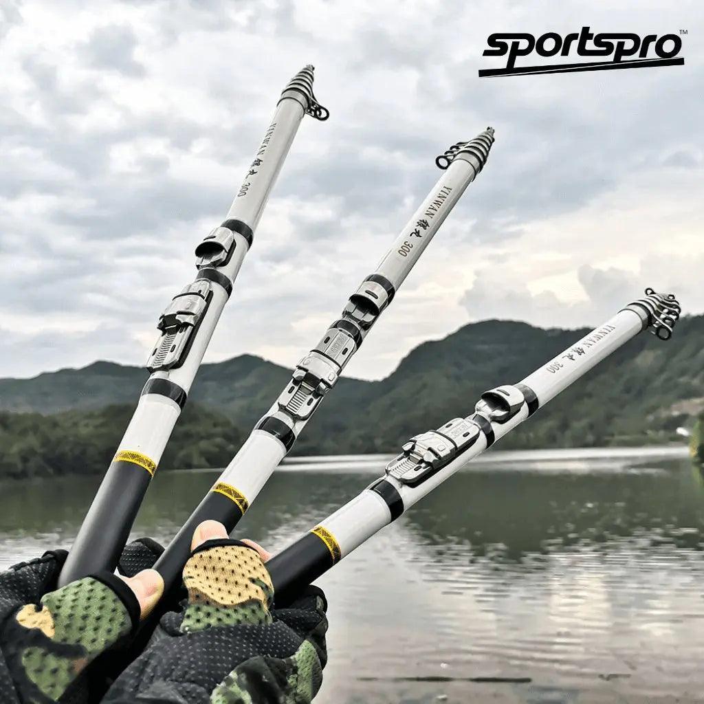 Vara de pesca em fibra de Carbo Pro - Sports Pro