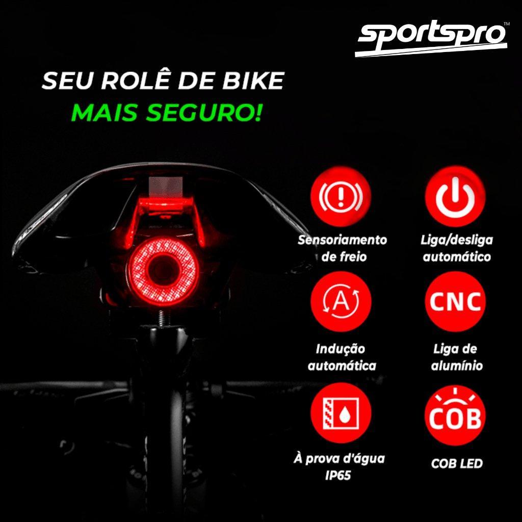 Lanterna traseira para bike Flash Light Pro™ + BRINDE - Sports Pro